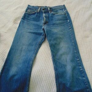 Vintage Men's Levi's Boot Cut Jeans. 31/32, Orange tab